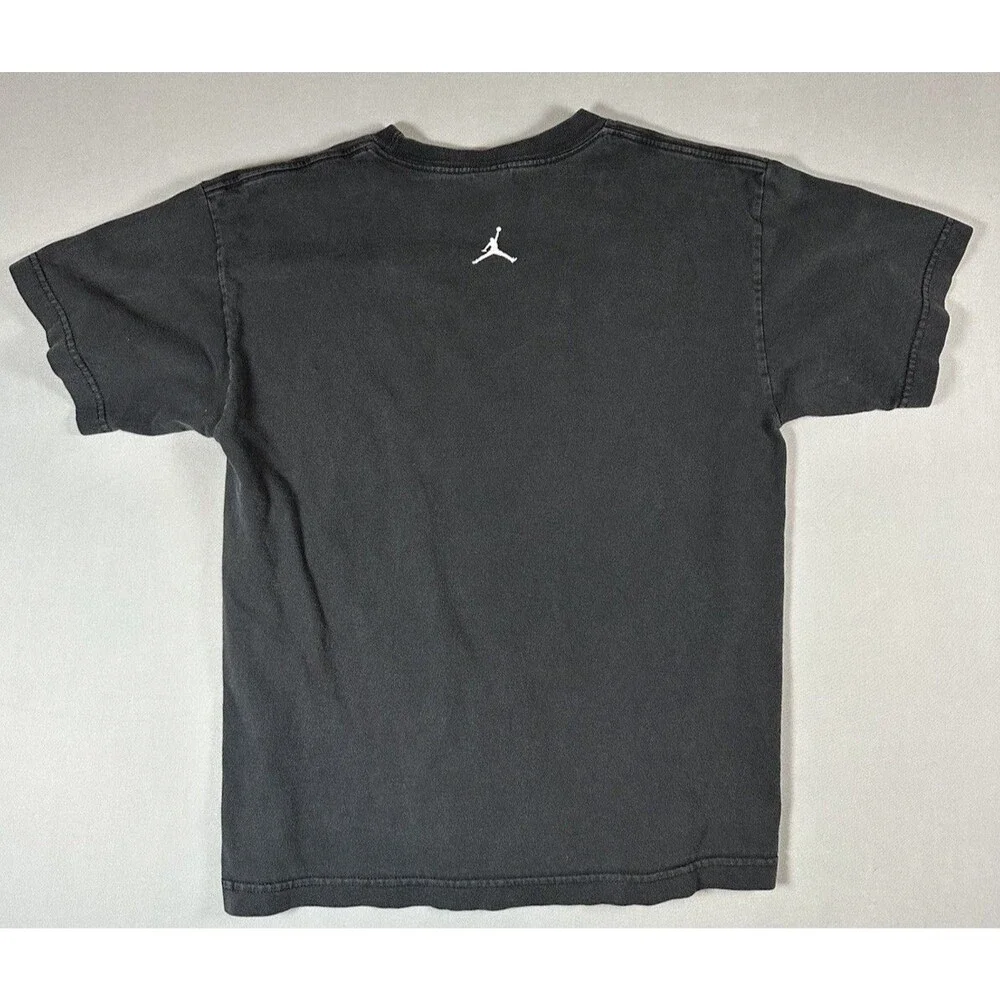 Jordan Jumpman Logo Graphic Print Crew Neck Short Sleeve Men's Black T-Shirt